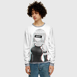 Свитшот мужской A2 WAIFU, цвет: 3D-меланж — фото 2