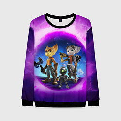 Свитшот мужской Ratchet & Clank 2 Rift Apart, цвет: 3D-черный