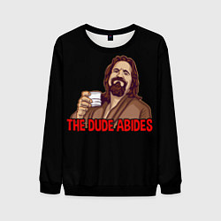 Свитшот мужской The Dude Abides Lebowski, цвет: 3D-черный