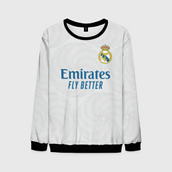 Свитшот мужской Реал Мадрид форма 20212022, цвет: 3D-черный