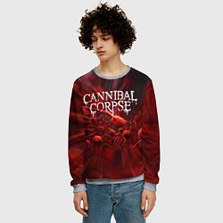 Свитшот мужской Blood Cannibal Corpse Труп Каннибала Z, цвет: 3D-меланж — фото 2