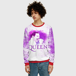 Свитшот мужской Freddie Mercury Queen Z, цвет: 3D-красный — фото 2