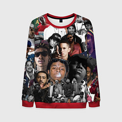 Свитшот мужской Короли Рэпа KING RAP, цвет: 3D-красный