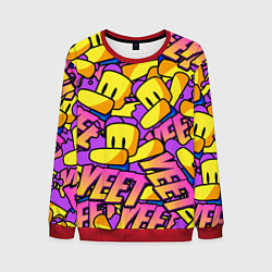 Свитшот мужской ROBLOX РОБЛОКС YEET, цвет: 3D-красный