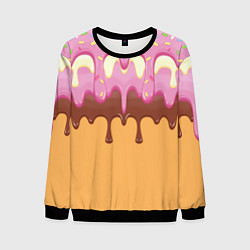 Свитшот мужской Мороженое Ice Scream Z, цвет: 3D-черный