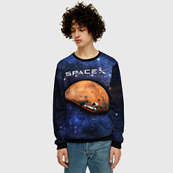 Свитшот мужской Space X, цвет: 3D-черный — фото 2