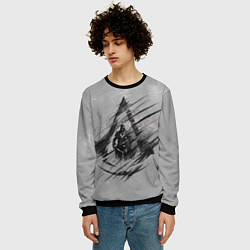 Свитшот мужской Знак Ассасинов, цвет: 3D-черный — фото 2