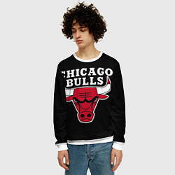 Свитшот мужской B C Chicago Bulls, цвет: 3D-белый — фото 2