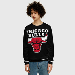 Свитшот мужской B C Chicago Bulls, цвет: 3D-черный — фото 2
