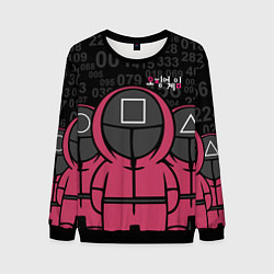 Мужской свитшот SQUID GAME: ФИГУРКИ СТРАЖЕЙ