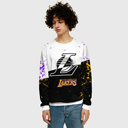 Свитшот мужской Коби Брайант Los Angeles Lakers,, цвет: 3D-белый — фото 2