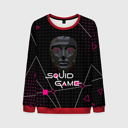 Свитшот мужской КТО ВЕДУЩИЙ ИГРА В КАЛЬМАРА, цвет: 3D-красный