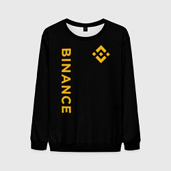 Свитшот мужской БИНАНС ЛОГО КАРБОН BINANCE LOGO, цвет: 3D-черный