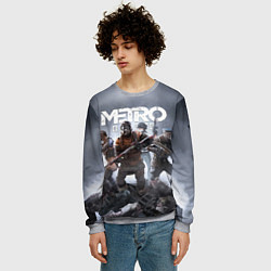 Свитшот мужской МЕТРО ИСХОД АРТЁМ ,ЯДЕРНАЯ ЗИМА METRO EXODUS, цвет: 3D-меланж — фото 2