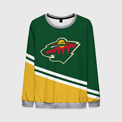 Свитшот мужской Minnesota Wild NHL, цвет: 3D-меланж