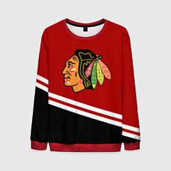 Свитшот мужской Chicago Blackhawks, NHL, цвет: 3D-красный