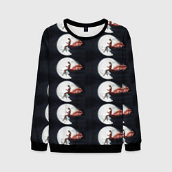 Свитшот мужской Лунная девушка, цвет: 3D-черный