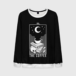 Свитшот мужской The Coffee Occult, цвет: 3D-белый