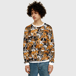 Свитшот мужской Разные Собаки, цвет: 3D-белый — фото 2