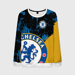 Свитшот мужской ЧЕЛСИ CHELSEA GOLDEN LOGO, цвет: 3D-белый