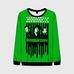 Свитшот мужской Green day is here, цвет: 3D-черный