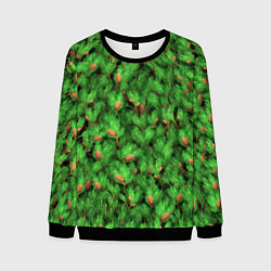 Свитшот мужской Ёлки-иголки, цвет: 3D-черный