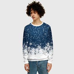 Свитшот мужской Snow, цвет: 3D-белый — фото 2
