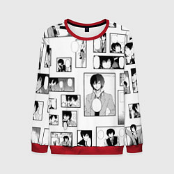 Свитшот мужской Дадзай фрэймы, цвет: 3D-красный