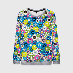 Мужской свитшот Takashi Murakami Улыбающиеся цветы