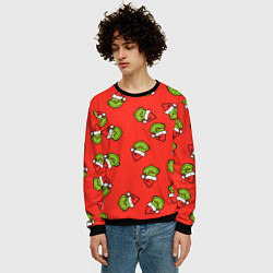 Свитшот мужской Гринч Похититель Рождества, цвет: 3D-черный — фото 2