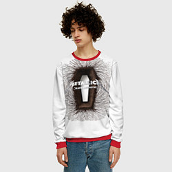 Свитшот мужской Death Magnetic - Metallica, цвет: 3D-красный — фото 2
