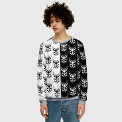 Свитшот мужской GENSHIN IMPACT XIAO MASK ГЕНШИН ИМПАКТ СЯО МАСКА, цвет: 3D-меланж — фото 2