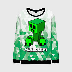 Свитшот мужской Minecraft Creeper ползучий камикадзе, цвет: 3D-черный