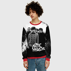 Свитшот мужской Группа Arctic monkeys, цвет: 3D-красный — фото 2