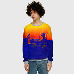 Свитшот мужской Music from the Film More - Pink Floyd, цвет: 3D-меланж — фото 2