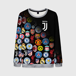 Свитшот мужской JUVENTUS LOGOBOMBING SPORT, цвет: 3D-меланж