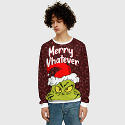 Свитшот мужской ГРИНЧ GRINCH WHATEVER, цвет: 3D-белый — фото 2