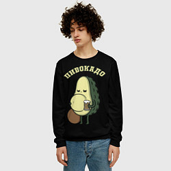 Свитшот мужской ПИВОКАДО, цвет: 3D-черный — фото 2