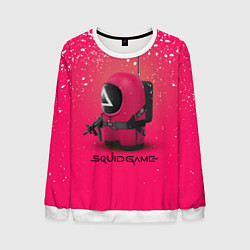 Свитшот мужской Among Us x Squid Game, цвет: 3D-белый