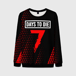 Свитшот мужской 7 DAYS TO DIE Полутона, цвет: 3D-черный