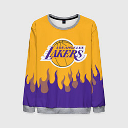 Мужской свитшот LA LAKERS NBA FIRE ЛЕЙКЕРС ОГОНЬ