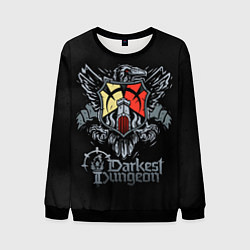 Свитшот мужской Darkest Dungeon герб, цвет: 3D-черный