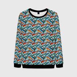 Свитшот мужской Приманки Рыболовные, цвет: 3D-черный