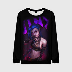 Свитшот мужской JINX ARCANE НАДПИСЬ LEAGUE OF LEGENDS, цвет: 3D-черный