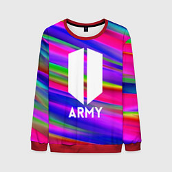 Свитшот мужской BTS ARMY RAIBOW, цвет: 3D-красный