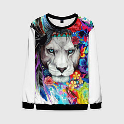 Мужской свитшот Лев - сильный взгляд