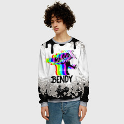 Свитшот мужской The dancer Bendy and the ink machine, цвет: 3D-меланж — фото 2