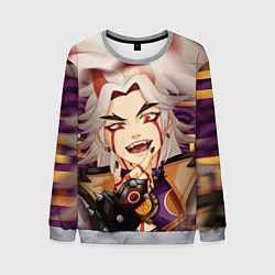 Свитшот мужской АРАТАКИ ИТТО ЛИЦО ГЕНШИН ИМПАКТ, цвет: 3D-меланж