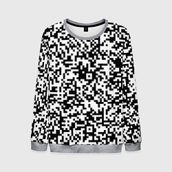 Свитшот мужской Стиль QR код, цвет: 3D-меланж