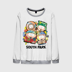 Свитшот мужской South Park - Южный парк краски, цвет: 3D-меланж